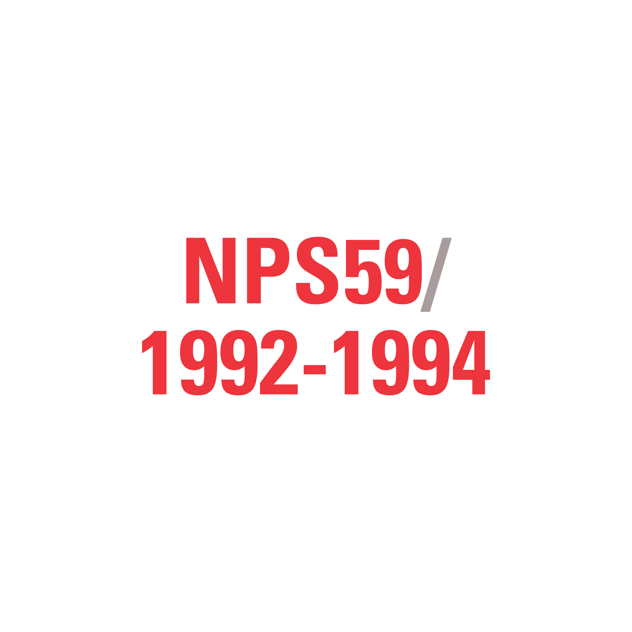 NPS59 1992-1994